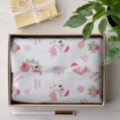 Papier Mousseline Joli Flamant rose de Noël Snowflake (Cadeau)