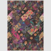 Papier Mousseline Joli Floral Moderne Fun Boho Design Découpage (Recto)