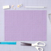 Papier Mousseline Joli Gingham Violet (Artisanat)