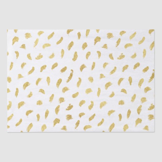 Papier Mousseline Joli Gold Glam blanc Abstrait (Recto)