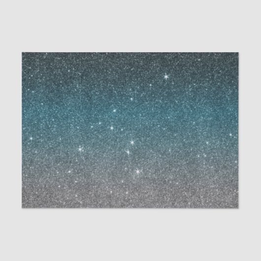 Papier Mousseline Joli gradient de parties scintillantes de Faux (Recto)