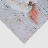Papier Mousseline Joli Lamb Fleurs Roses Script Découpage (Détail)