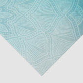 Papier Mousseline Joli Mandala bleu Abstrait (Détail)