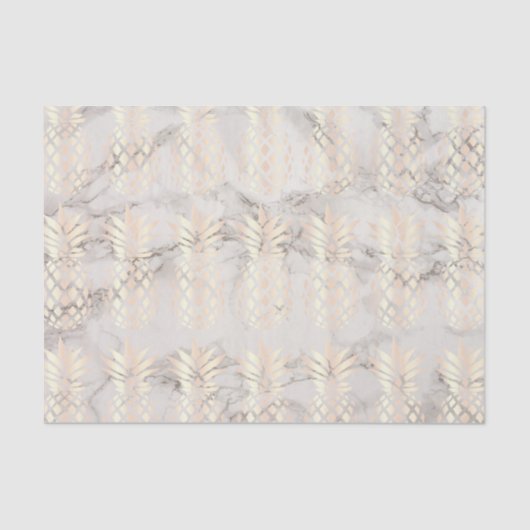 Papier Mousseline Joli marbre d'ananas en cuivre rose (Recto)