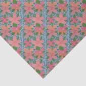 Papier Mousseline Joli Motif à fleurs tropicales peint (Détail)