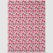 Papier Mousseline Joli motif cerise esthétique | Cerise rouge sans c (Recto)