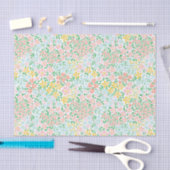 Papier Mousseline Joli Motif coloré Pastel Garden Flower (Artisanat)
