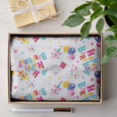 Papier Mousseline Joli Motif d'anniversaire (Cadeau)