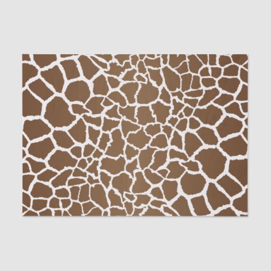 Papier Mousseline Joli motif de girafe safari (Recto)