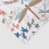Papier Mousseline Joli Motif de libellules (Détail)