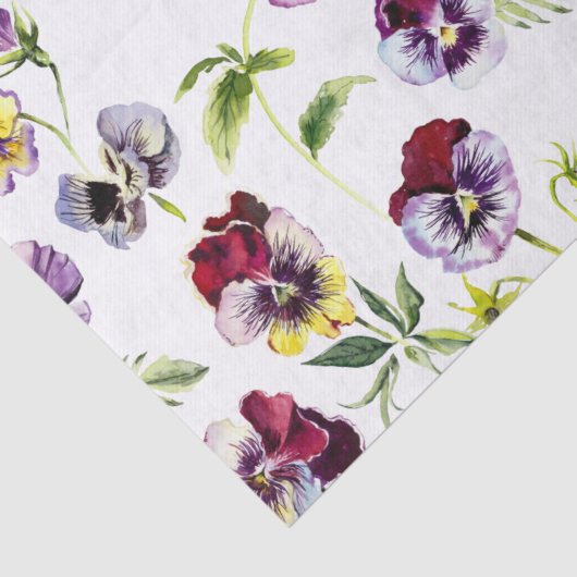 Papier Mousseline Joli Motif de panneaux aquarelle (Détail)