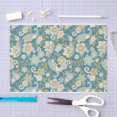 Papier Mousseline Joli Motif de Peacock Floral Illustrations (Artisanat)