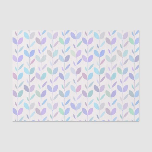 Papier Mousseline Joli Motif feuille moderne du milieu du siècle (Recto)