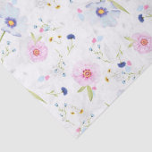 Papier Mousseline Joli motif floral (Détail)