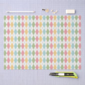 Papier Mousseline Joli Motif Jacquard Pastel (Artisanat)