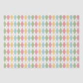 Papier Mousseline Joli Motif Jacquard Pastel (Recto)