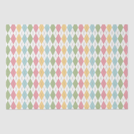 Papier Mousseline Joli Motif Jacquard Pastel (Recto)