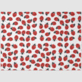Papier Mousseline Joli Motif rouge et noir Ladybug (Recto)