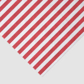 Papier Mousseline Joli Noël de rayures texturisées blanches rouges (Détail)