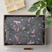 Papier Mousseline Joli Noël Kitty Chat Motif (Cadeau)