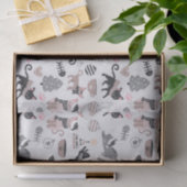 Papier Mousseline Joli Noël Kitty Chat Motif (Cadeau)