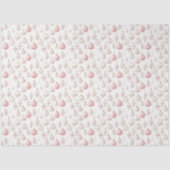 Papier Mousseline Joli Noël rose et blanc (Recto)