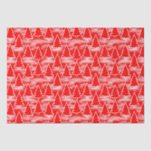 Papier Mousseline Joli Noël rouge