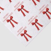 Papier Mousseline Joli Noël Rouge Bow (Détail)