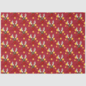 Papier Mousseline Joli Noël Rudolph Reindeer Rouge (Recto)