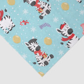 Papier Mousseline Joli Noël Zèbre Chic Moderne (Détail)