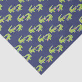 Papier Mousseline Joli Palm Beach Preppy Alligators (Détail)