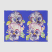 Papier Mousseline Joli Pansy Flower Motif (Recto)