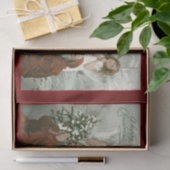 Papier Mousseline Joli Papier Tissu Angel Et Père Noël (Cadeau)