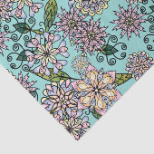 Papier Mousseline Joli Pastel Boho Blossoms & Curlicues Motif (Détail)