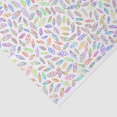 Papier Mousseline Joli Pastel Couleur feuille Motif squelette (Détail)