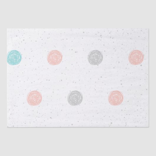 Papier Mousseline Joli Pastel Polka Dot (Recto)