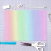Papier Mousseline Joli Pastel Rainbow dégradent (Artisanat)