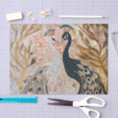 Papier Mousseline Joli Peacock Pink Gold Glam (Artisanat)