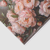 Papier Mousseline Joli Peony Peony Peony Peinture Blush Pink Découpa (Détail)