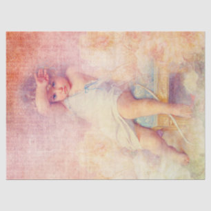 Papier Mousseline Joli petit ange vintage