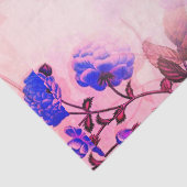 Papier Mousseline Joli rose avec / Purple Floral Print (Détail)