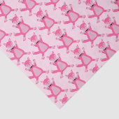 Papier Mousseline Joli rose bébé fille Fox Patterned (Détail)