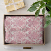 Papier Mousseline Joli rose Damask Motif (Cadeau)