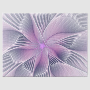 Papier Mousseline Joli rose Fleur Moderne Abstrait Fractal Art