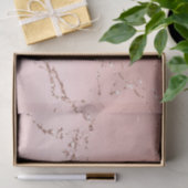 Papier Mousseline Joli Rose Gold Parties scintillant Streaks (Cadeau)