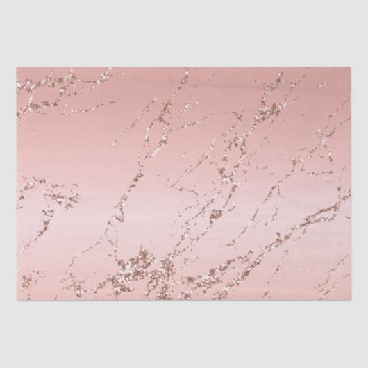 Papier Mousseline Joli Rose Gold Parties scintillant Streaks (Recto)