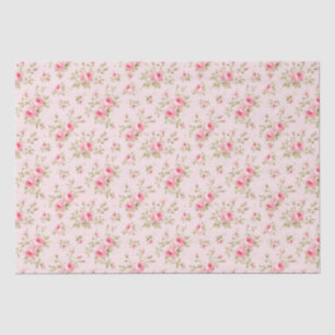Papier Mousseline Joli Rose peint en rose