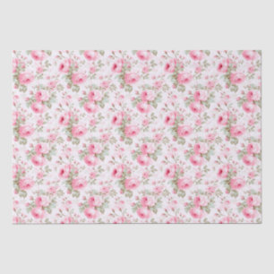 Papier Mousseline Joli Rose peint en rose