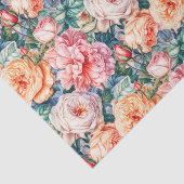 Papier Mousseline Joli Roses rose et rose (Détail)