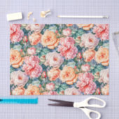 Papier Mousseline Joli Roses rose et rose (Artisanat)